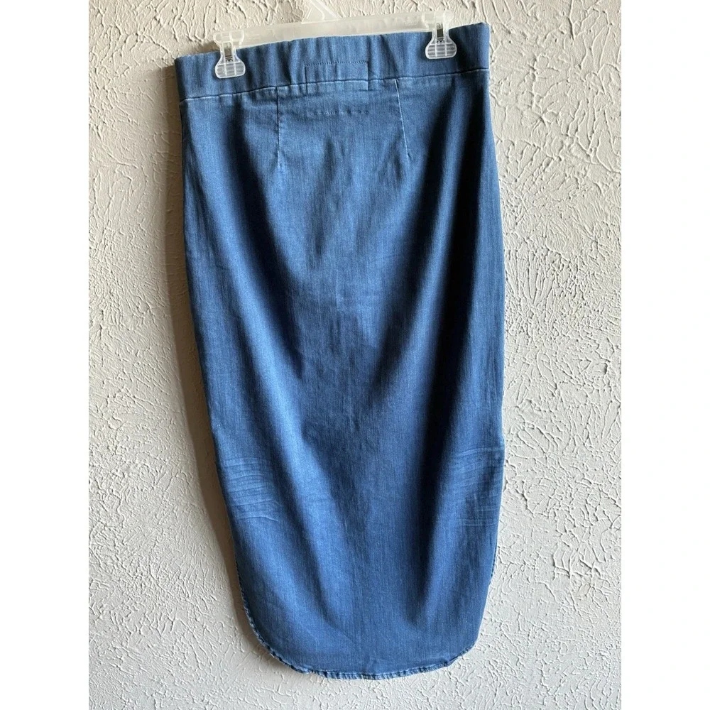 Frank & Eileen Donegal Unforgettable Denim Midi Pencil Skirt Blue Size 8 - Picture 12 of 15